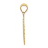 Black Bow Jewelry 14k Yellow Gold Filigree Oval Aquarius the Water Bearer Pendant, 20mm - 2 of 4
