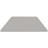 Emma and Oliver Mobile Trapezoid Grey HP Laminate Adjustable Activity Table - image 3 of 4