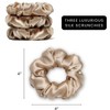 LA Glam Co. Hollywood Halo 100% Silk Scrunchies - 3-Pack - 4 of 4