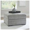 Signature Design by Ashley Casselbury Classic Ottoman With Storage, Light Gray - 2 of 4