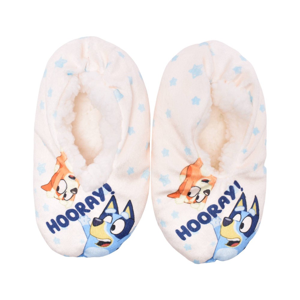 Toddler Bluey Sock Slippers - Blue 4T-5T