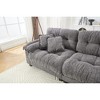 Lounge U-Shaped Sectional Sofaswith Pleated Design and Matching Footstool for Living Room - 4 of 4