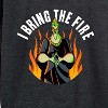 Women's - Disney Villains - Hades I Bring The Fire Lightweight French Terry Wide Neck Long Sleeve Shirt - 2 of 4