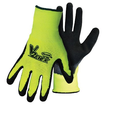 Boss V2 Flexi-Grip Men's Indoor/Outdoor Hi-Viz Work Gloves Black/High-Vis Green 1 pair