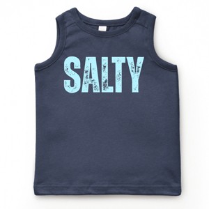 The Juniper Shop Salty Block Distressed Youth Tank Top - 1 of 4