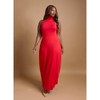 Rebdolls Women's Kimmy Turtleneck Bodycon Maxi Dress - Red - Large - image 2 of 4