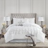 Racxily 7-Piece Tufted Comforter Set, Bedding Collection with Elegant Design, Gray - 3 of 4