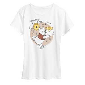 Women's - Winnie the Pooh - Honey Bee Pot Short Sleeve Graphic T-Shirt - 1 of 4