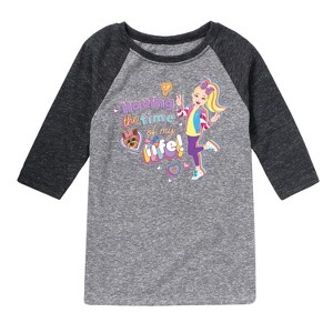 Boys' JoJo Siwa Time Of My Life  - Athletic Heather/Heather Black - Large - 1 of 4
