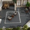 Vynxaria 11 Pieces of 11.8 Inch Dark Gray Interlocking Tiles with Striped Pattern, Waterproof for Courtyard, Balcony, Patio - 4 of 4