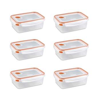 NutriChef 5-Piece Superior Glass Food Storage Containers Set - Stackable  Design, Newly BPA-free Airtight Locking lids with Wave Design