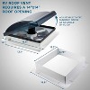 Hike Crew RV Accessories, 14” RV Roof Vent Fan with Smoked Lid - 2 of 4