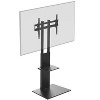 Monoprice TV Mount and Stand - Black, With Shelf for Displays 37in to 70in, Max Weight 88lbs., VESA Patterns up to 600x400 - Commercial Series - 2 of 4