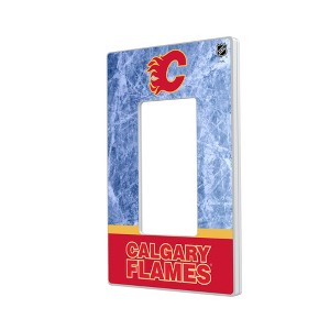 NHL Western Conference Teams Ice Wordmark Hidden-Screw Light Switch Plate for Single Rocker - 1 of 4