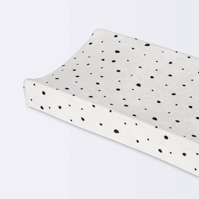 Plush Changing Pad Cover Scatter Dot - Cloud Island™ - Cream/White