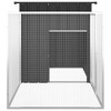 vidaXL Chicken Cage Anthracite Galvanized steel 78.7 x 35.8 x 39.4 in - Anthracite 78.7" x 35.8" x 39.4" - 4 of 4
