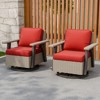 EAGLE PEAK Classic 2-Piece Patio Chair Set, 360° Swivel Rocking Chairs with Thick Cushions, All-Weather Wicker Outdoor Lounge Gliders - 2 of 4