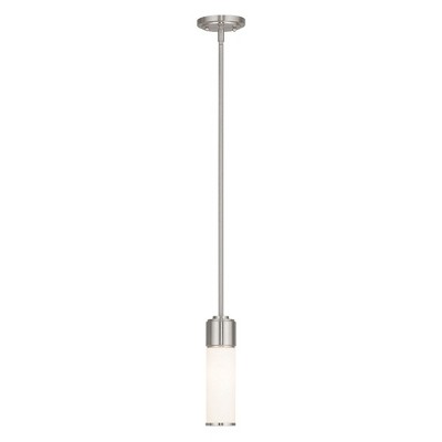 Livex Lighting Weston 1 - Light Pendant in  Brushed Nickel