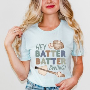 Simply Sage Market Hey Batter Batter Swing Watercolor Short Sleeve Tee - 1 of 4