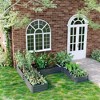 Outsunny 8 x 8' Raised Garden Bed Set, Large Steel Flower Planters for Outdoor Plants, Easy Assembly for Vegetables, Herbs - image 3 of 4