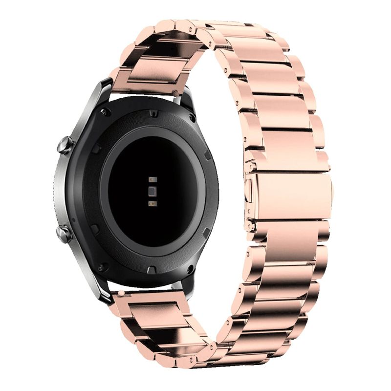 Insten Stainless Steel Metal Band For Samsung Galaxy Watch 4 40mm 44mm / 4 Classic 42mm 46mm / Watch 3 41mm Replacement Strap For Women Men, Rose Gold, 3 of 10