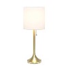 Tapered Desk Lamp with Fabric Drum Shade White - Simple Designs - image 2 of 4