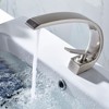 PAGED Bathroom Faucets Single Hole Bathroom Sink Faucet Single Handle Vanity Basin Faucet with Anti-Rust Surface Treatment - 2 of 4
