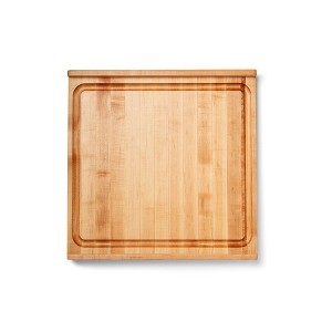 John Boos Large Maple Wood Cutting Board for Kitchen, Reversible Edge Grain Boos Block w/ Gravy Groove - 1 of 4
