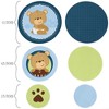 Big Dot of Happiness Baby Boy Teddy Bear - Baby Shower Giant Circle Confetti - Party Decorations - Large Confetti 27 Count - 2 of 4