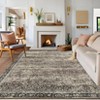 COZONY Washable Vintage Retro Oriental Low Pile Area Rug for Living Room Dining Room - 3 of 4