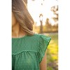 Women's Swiss Dot Solid Blouse - Vine & Love - 3 of 3
