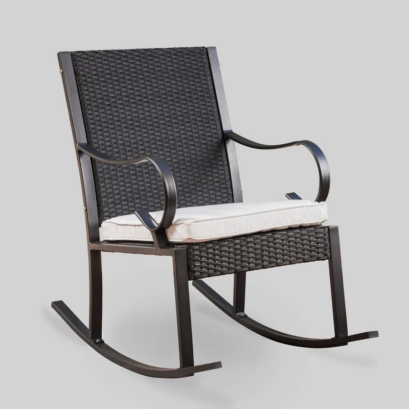 Harmony Wicker Patio Rocking Chair - Christopher Knight Home, 1 of 7
