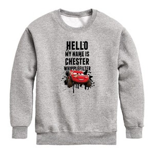 Boys' - Cars - Chester Whipplefilter Graphic Long Sleeve Fleece Sweatshirt - 1 of 4