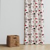 Bacati - Lumberjack Woodlands Animals Red Black Curtain Panel - 3 of 4