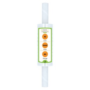 PSBM Cast Pallet Stretch Wrap Clear Film 4 Rolls 10"x 1000' 80 Gauge Extended Core - 1 of 1