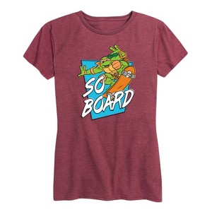 Women's - Teenage Mutant Ninja Turtles - So Board Short Sleeve Graphic T-Shirt - 1 of 4