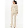 Slickblue Hooded Sweat & Flare Pant Set, Washed Fabric, Casual Chic, Weekend Loungewear, Color & Size Options - 4 of 4