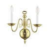 Livex Lighting Williamsburgh 2 - Light Wall Light in  Polished Brass - 4 of 4