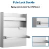 5052 Aluminum Wall-Mounted Storage Cabinet, 3-Tier Organizer with Flip-Out Work Table & Paper Towel Rack for Tools and Supplies, Garage Tool Cabinet - 4 of 4