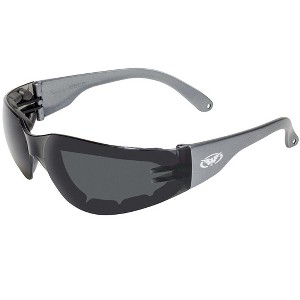Global Vision Eyewear Rider Plus Safety Motorcycle Glasses with Smoke Lenses - 1 of 4