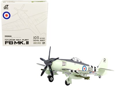 Hawker Sea Fury FB MK. II Fighter Aircraft "Royal Navy, Korean War" (1951) 1/72 Diecast Model by JC Wings