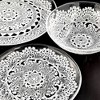 Slickblue Handmade Lace Pattern Glass Dinnerware Set - 12 or 16 Pieces in Clear - image 4 of 4