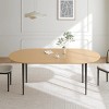 SpassWay 30" Premium Round Wooden Table Multi-Purpose Dining, Meetings & Social Events with Sturdy Four Legs Base (Black/Walnut/Natural Wood Options) - 2 of 4