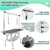 LOVMOR Dog Grooming Table,Adjustable Home Pet Grooming Tables with Arm/Noose/Mesh Tray - 4 of 4