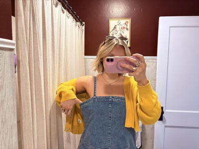 Women's Tank Mini Denim Dress - Universal Thread Medium Wash S : Target