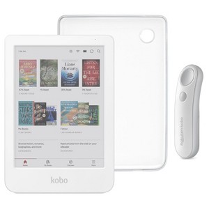 Kobo Clara Colour (White) eReader with SleepCover & White Remote Page Turner Bundle - 1 of 4