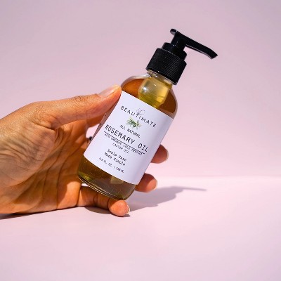 Beautimate Rosemary & Organic Castor Oil Hair Growth Serum – Strengthens Roots, Nourishes Scalp for Thicker, Fuller Hair - 4 oz