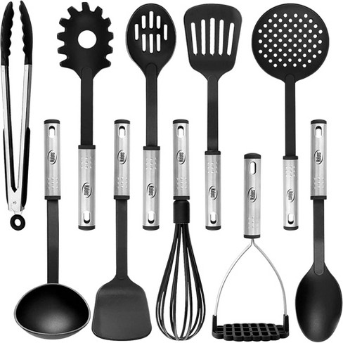 Kaluns Cooking Utensils Set, 10 Piece Nylon And Stainless Steel Cooking Utensils, Dishwasher Safe and Heat Resistant Kitchen Tools - image 1 of 1