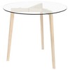 vidaXL Dining Table Transparent 31.5 inches  Tempered Glass - 3 of 4
