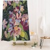 Deny Designs Gigi Rosado Twilight Oasis Shower Curtain Black - 2 of 3